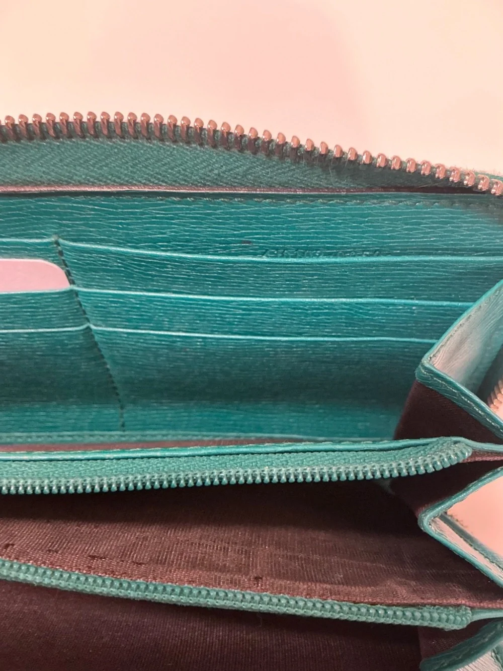 Gucci blooms green leather zippy wallet - Picture 10 of 11
